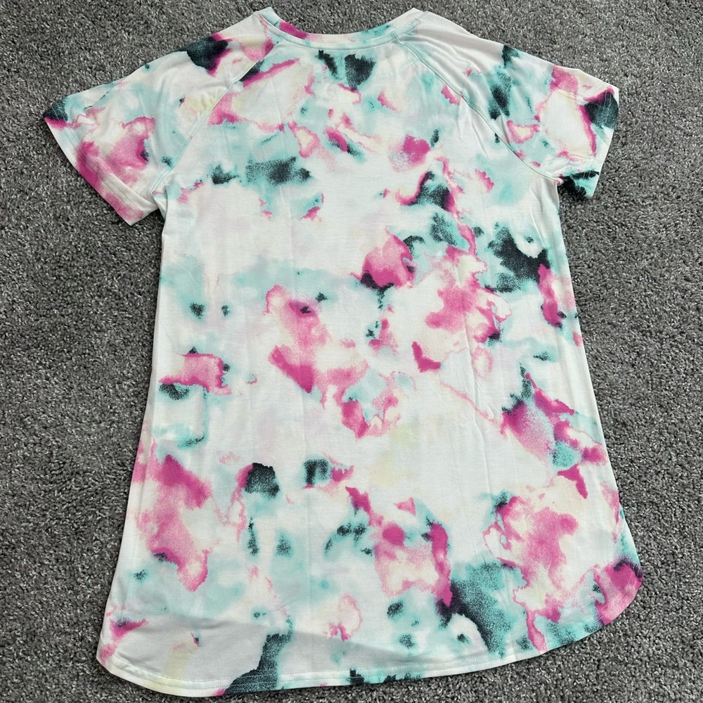 Tek Gear On-the-Go Tunic Top Short Sleeve Long T Shirt Size M